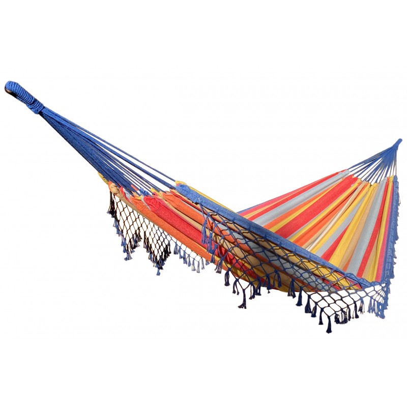 Hamac double frange jardin