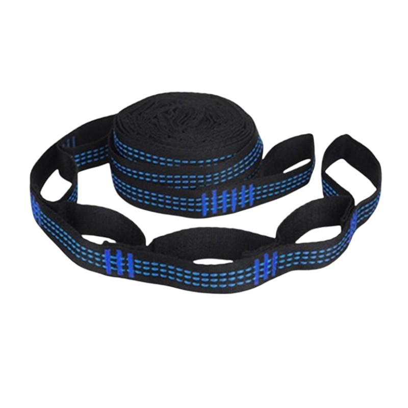 Une sangle de fixation bleu pour hamac chaise