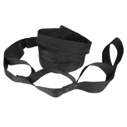 Une sangle de fixation noire  hamac chaise