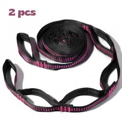 Paire de sangles de fixation rose