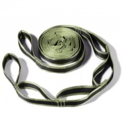 Sangle noire à bordure verte pour hamac chaise