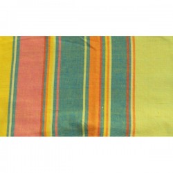 tissu épais jaune et bleu